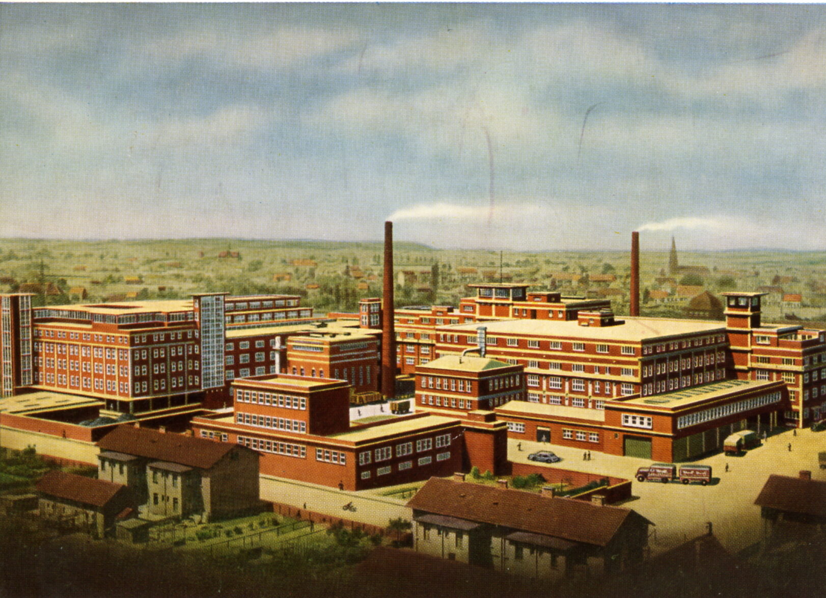 Die Produktionsanlagen der Firma Wissoll in Speldorf (um 1920)
