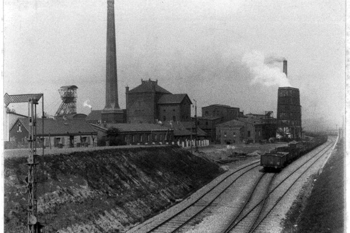 Gesamtansicht der Schachtanlage Rosenblumendelle 1/2 vor 1920