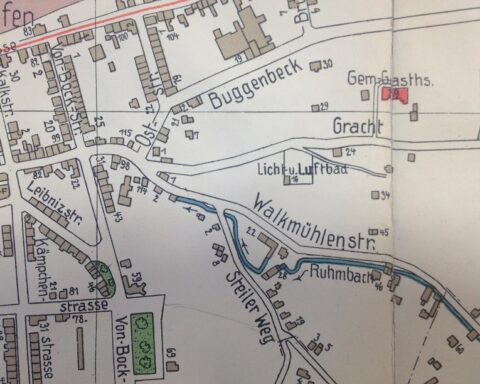 Lage des Licht- und Luftbads auf dem Dönberg (Quelle: Stadtarchiv)