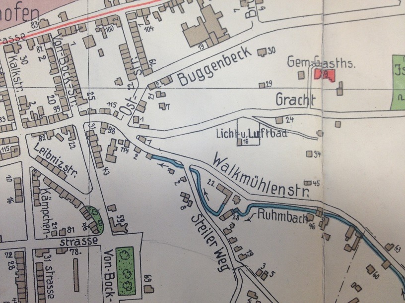 Lage des Licht- und Luftbads auf dem Dönberg (Quelle: Stadtarchiv)
