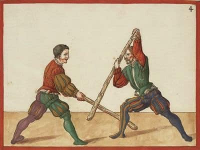 Mair Bauernstange, Quelle: https://wiktenauer.com/wiki/File:Mair_peasant_staff_04.jpg